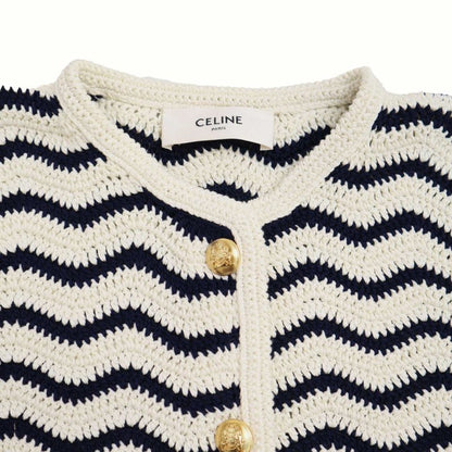 Celine Cardigan Jacket Crochet Cotton and Mini Skirt Crochet Cotton Setup