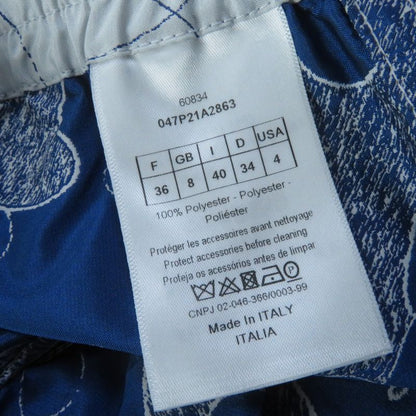 Christian DIOR 047p21a2863 Camouflage Pattern Shorts With Logo Charm Grey Navy