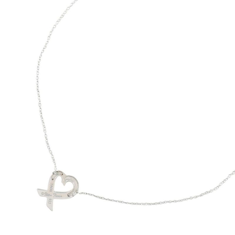 Tiffany & Co Loving Heart Paloma Picasso 925 Silver Ladies 2.7g Necklace