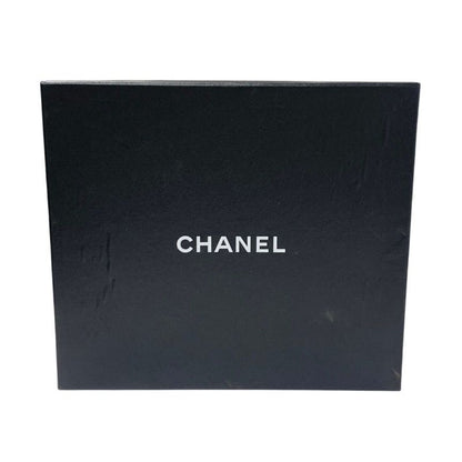 Chanel Boots Short Boots Shoes Fabric Black Here Mark Lace Up Pearl