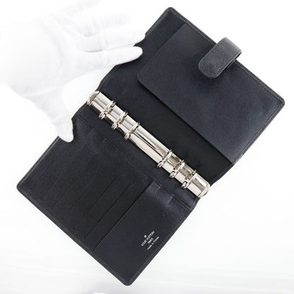 Louis Vuitton Agenda MM R20222 Taiga Ardoise Black Sp0041 Men's Notebook Cabas