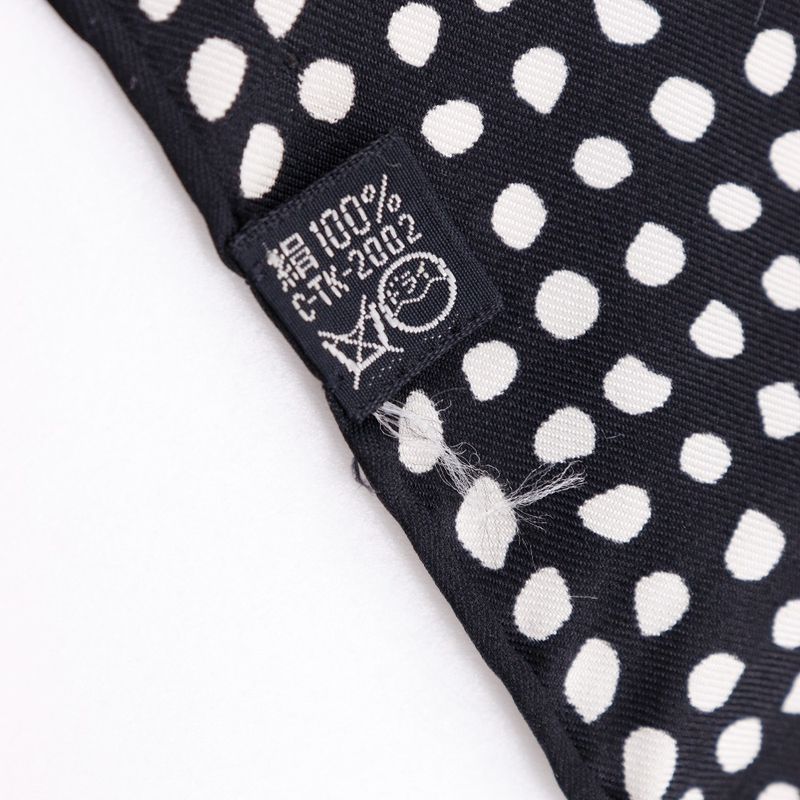 YVES Saint Laurent Yves Saint Laurent YSL Logo Rectangular Silk Black Women's