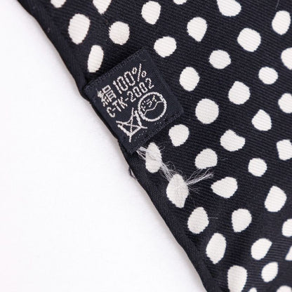 YVES Saint Laurent Yves Saint Laurent YSL Logo Rectangular Silk Black Women's