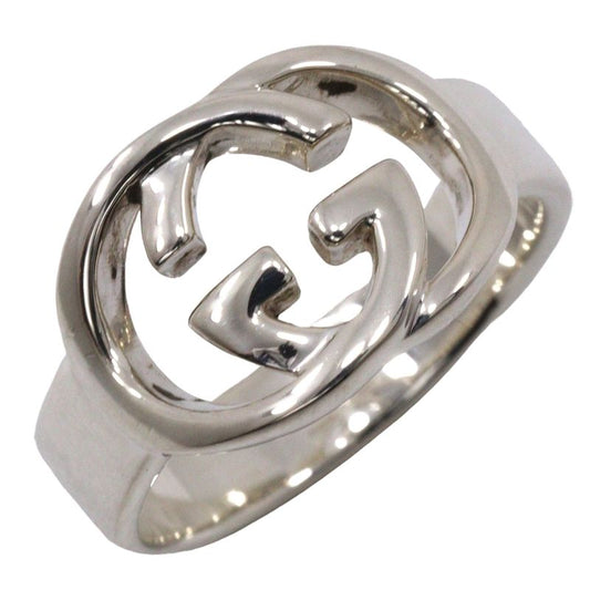 Gucci Interlocking G Silver 925 Size 12.5 Ladies 4.6g Ring