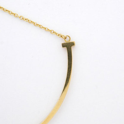 Tiffany & Co Necklace T-smile Small 18K Yellow Gold Yellow Gold Ladies