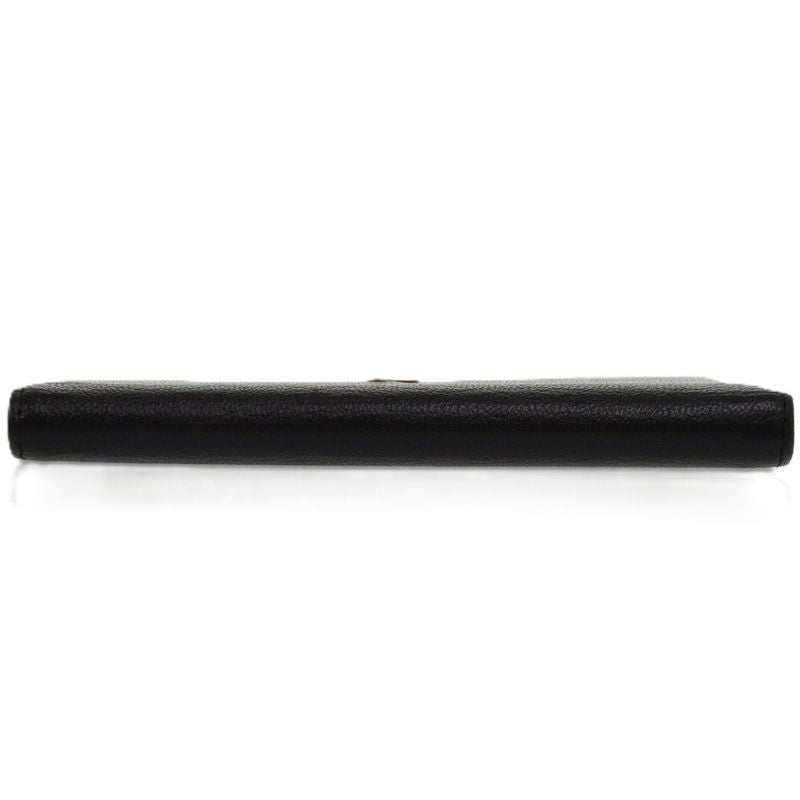 Chanel Coco Marc Lambskin Black 1308 Black Bifold Wallet Chanel