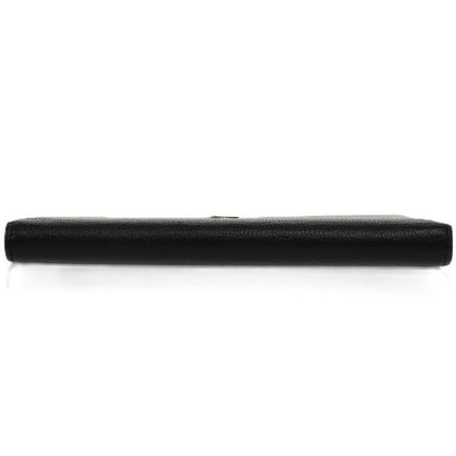 Chanel Coco Marc Lambskin Black 1308 Black Bifold Wallet Chanel