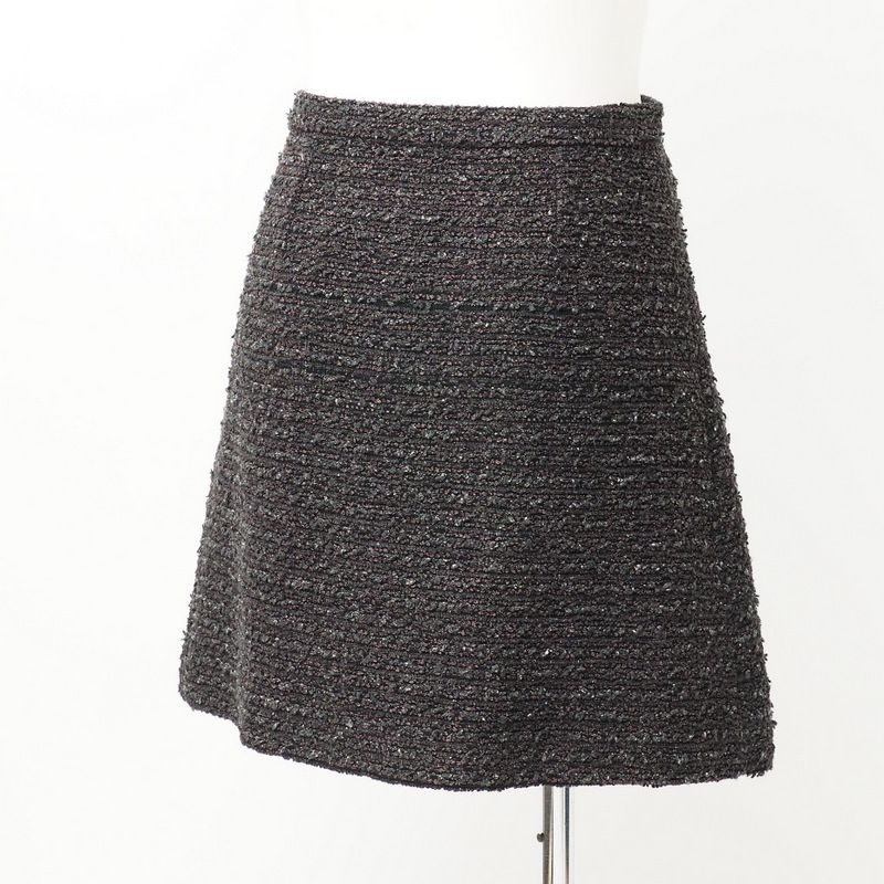 2022Gucci Skirt Size 44 Tweed Pleated Skirt Made In Italy 20240911 Ra1034-2