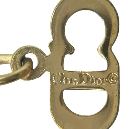 Christian DIOR Necklace Metal Vintage Gold Plated Snake Chain Gold