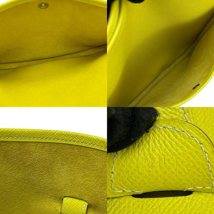 Hermes Shoulder Bag Crossbody Evelyne 3GM □JO Engraved Epson Fluorescent Yellow