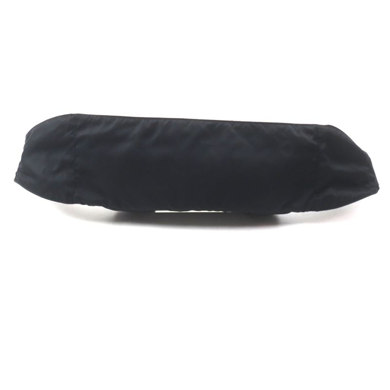 Prada 2vl132 Tessuto Triangle Logo Triangle Plate Nylon Saffiano Leather Belt