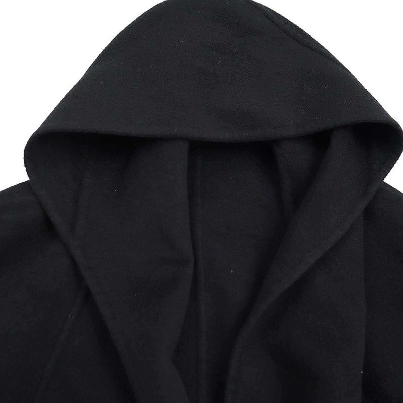 Hermes by Martin Margiela Period Double Face Cashmere Reversible Coat Black 36