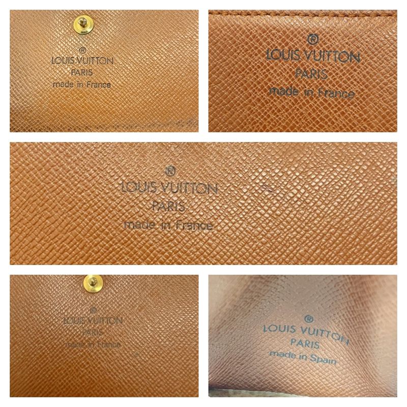 Louis Vuitton Monogram PVC Wallet Set of 5 Brown 411882 Trifold Wallets