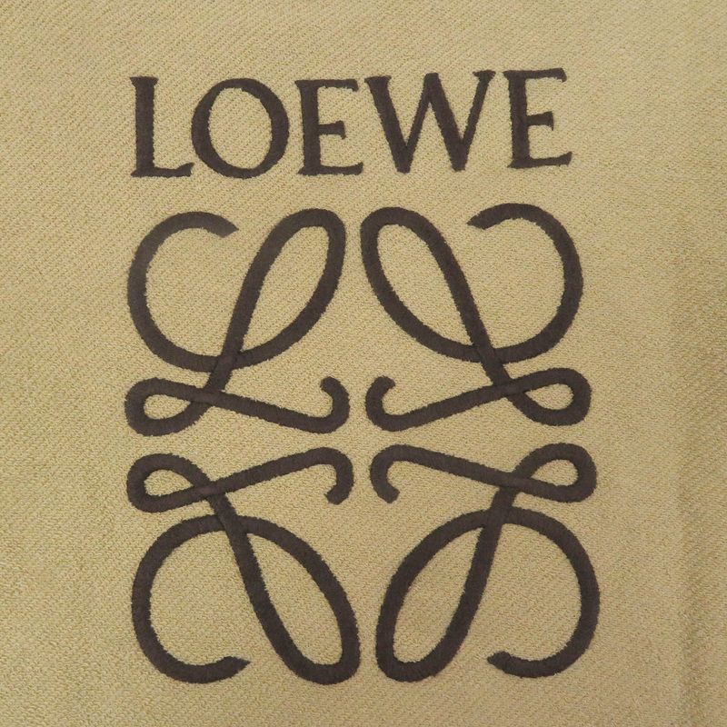 LOEWE S6199800cr Cotton Anagram Embroidery Embroidered Sweatshirt Beige M