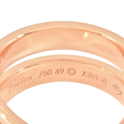 Cartier Etancel De Cartier Ring With Diamonds #49 18K Pink Gold 79g Pink Gold