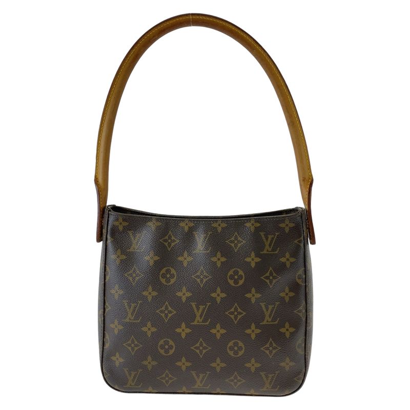 Louis Vuitton Monogram Looping MM Brown Gold Hardware PVC M51146 Shoulder Bag
