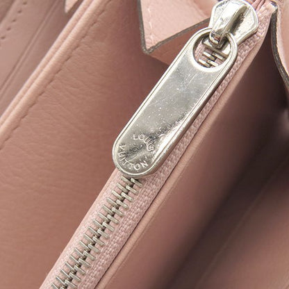 Louis Vuitton Long Wallet Zippy Wallet Monogram Mahina Rose Jasmine Silver