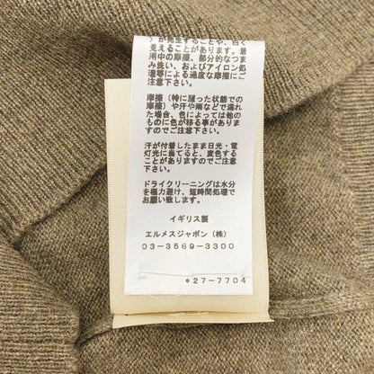 Hermes Top Cashmere Brown H Lift Small Fit Knit