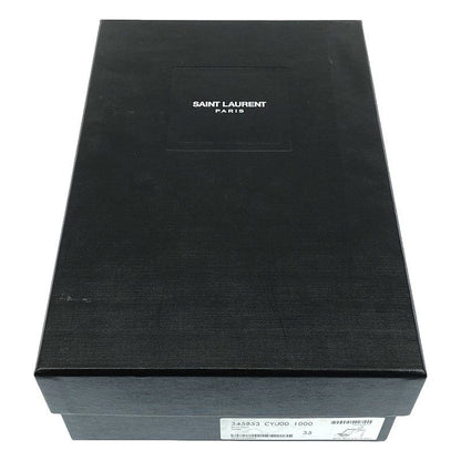 Saint Laurent Paris - Pearl Chain Strap High Heel Sandals - 35 - Black - Women's