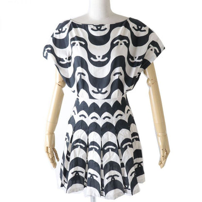 CHANEL 21P P70082 Women's Cotton Short Sleeve Dress/dress With