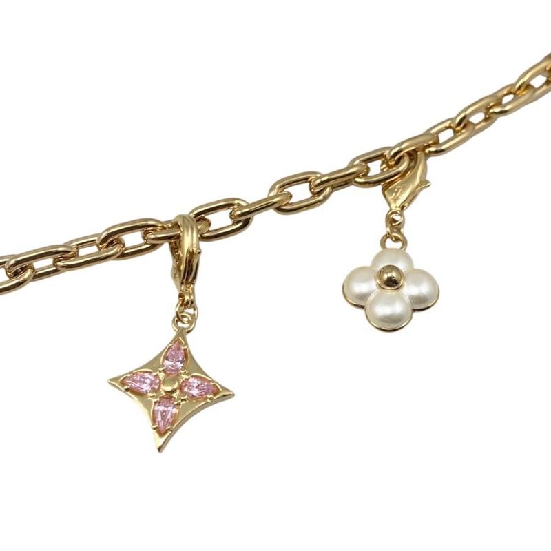 Louis Vuitton Bag Charm - LV Charm M02943 Monogram - Flower Padlock Gold Louis