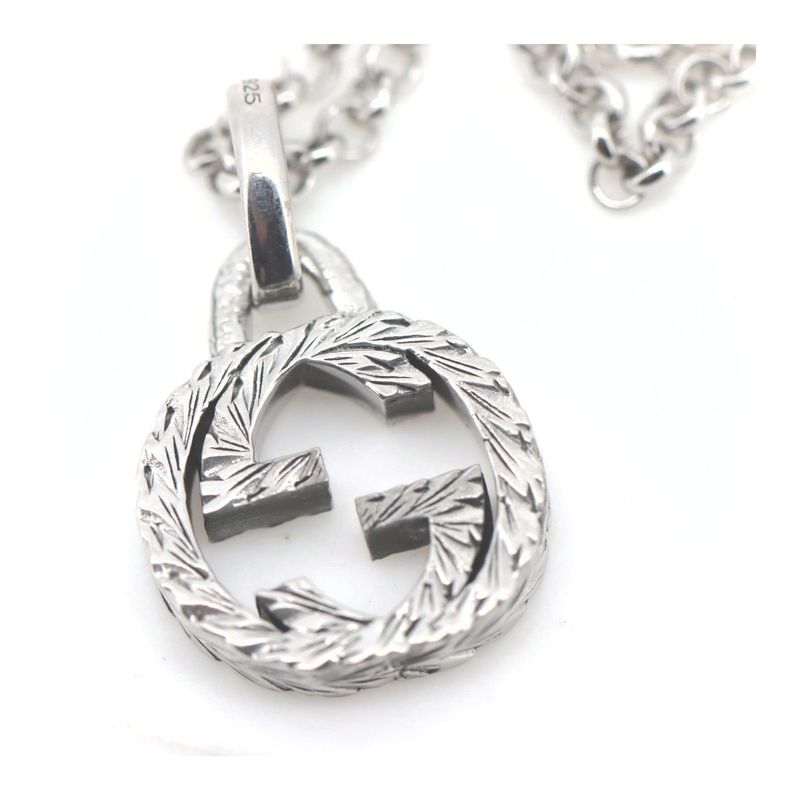 Gucci Interlocking Necklace Ag925 (silver) Sv925 Pawnshop Item