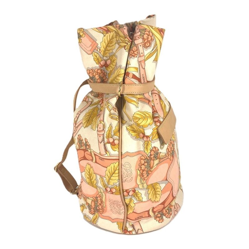 Loewe Shoulder Bag All Over Canvas Orange