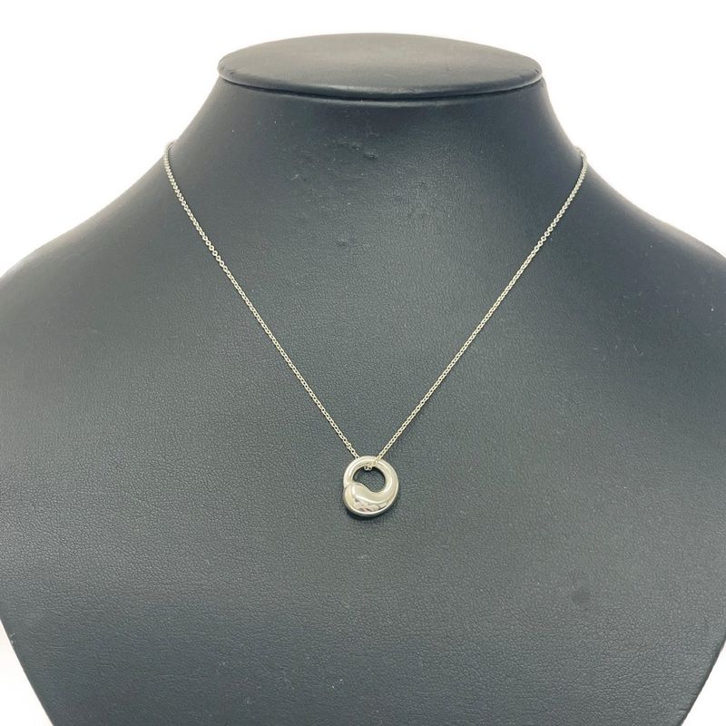 Tiffany & Co Silver Eternal Circle Necklace 4.0g 925 Engraved 434866 Necklace