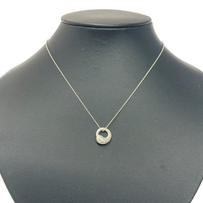 Tiffany & Co Silver Eternal Circle Necklace 4.0g 925 Engraved 434866 Necklace
