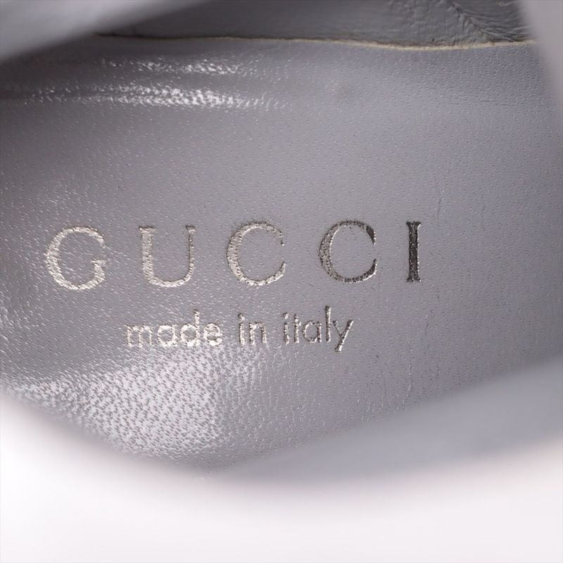 Gucci Satin And Leather Short Boots Women's 36 C 104 0252 Black Made In Italy