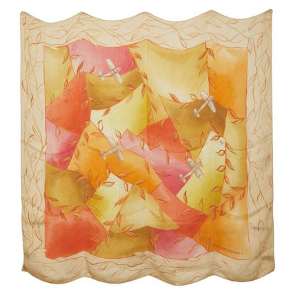 Louis Vuitton Monogram Airplane Beige Multicolor Silk Women's Louis Vuitton