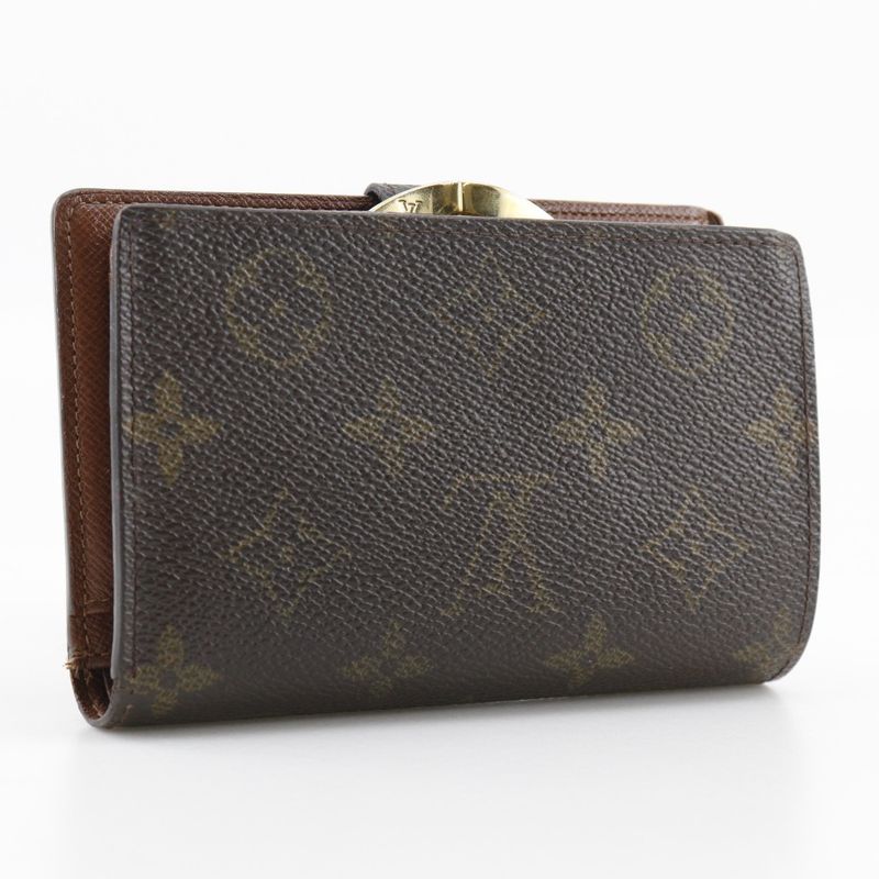 Louis Vuitton Porte Monet Vieux Viennois Clasp M61663 Monogram Canvas Brown