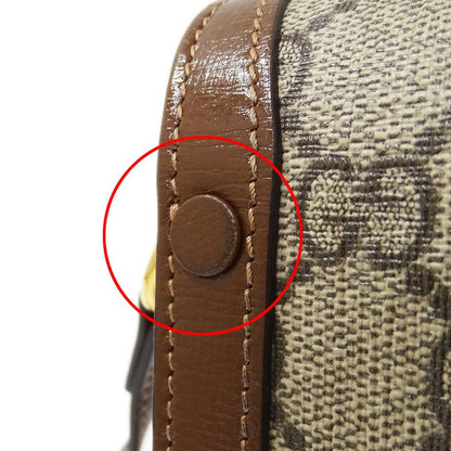 Gucci Bag Women's Brand Shoulder Bag GG Supreme Horsebit 1955 Mini Bag Beige