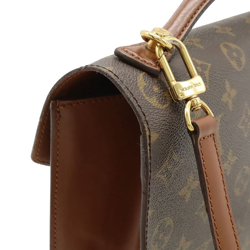 Louis Vuitton Monogram Monceau 28 Second Bag Handbag Business Bag 2WAY Shoulder