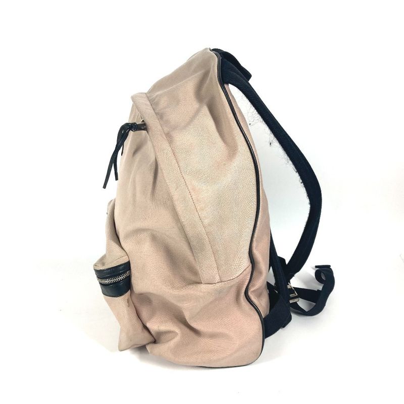 Saint Laurent Paris Backpack Sac Logo 326865 Canvas/leather Pink Beige