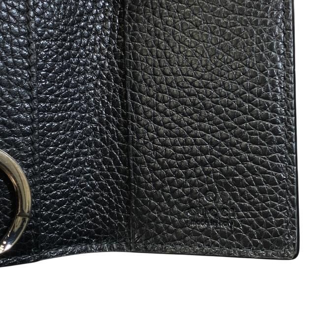 Gucci 473924 6-ring Key Case Key Hook Key Ring Small Leather Black