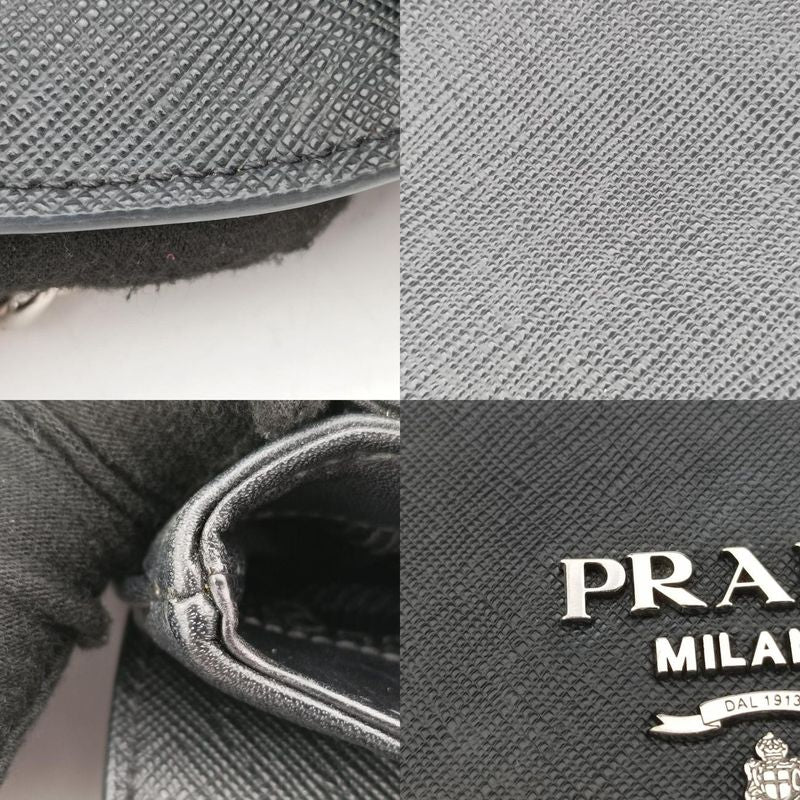 Prada Patina City Chain Black Saffiano Leather 1bd009204