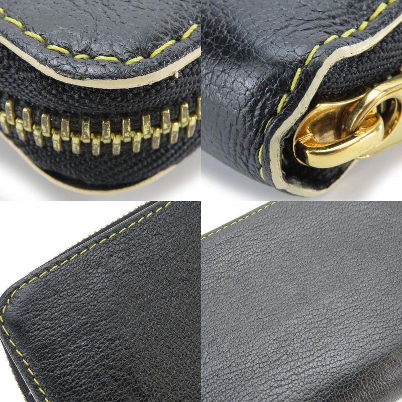 Louis Vuitton Long Wallet Zippy Wallet M93029 Suhari Round Zipper Leather Black