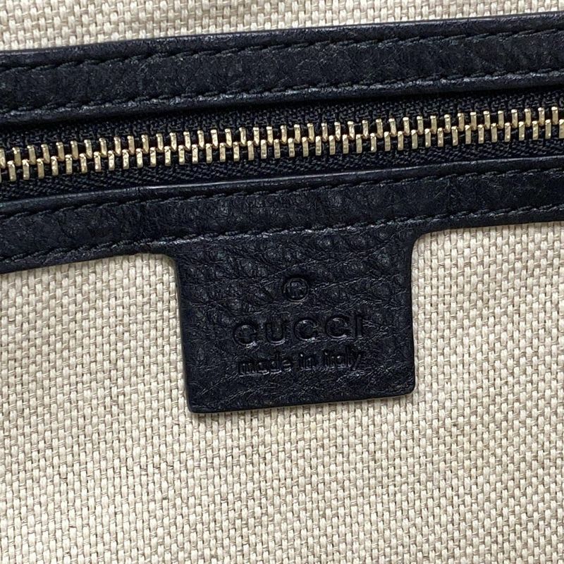 Gucci Tote Bag Soho Cellarius 282309 Black Leather