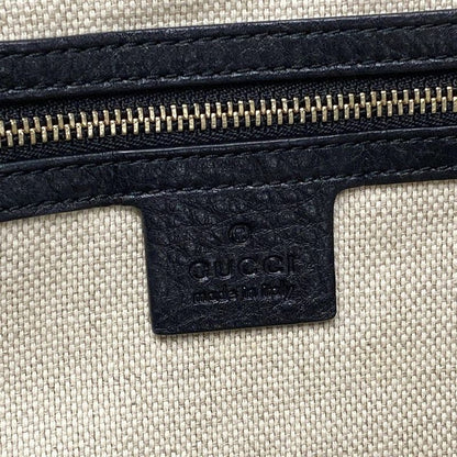 Gucci Tote Bag Soho Cellarius 282309 Black Leather