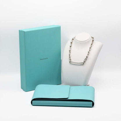 Tiffany & Co Tiffany & Co Hardware Link Necklace 925 Choker 79.5g Box With Case