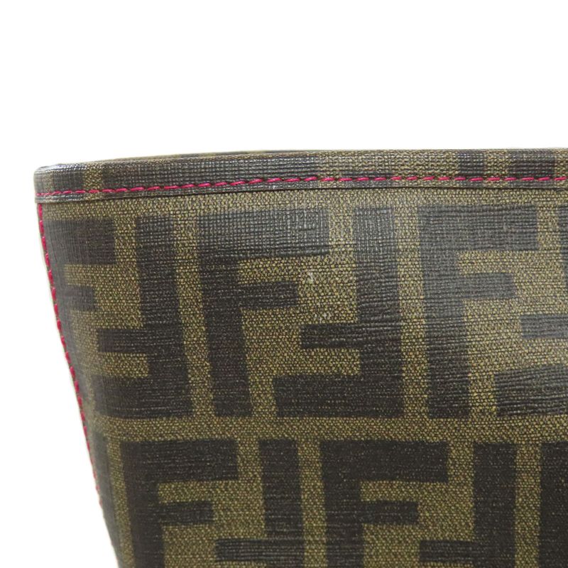 Fendi Zucca Pattern Tote Bag Leather Women