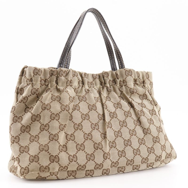Gucci Heart Cles Sto 212994 GG Canvas Beige Ladies Handbag