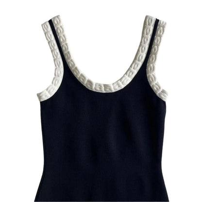 Alexander Wang Logo Jacquard Trim Tank Dress XS - The Reluxe