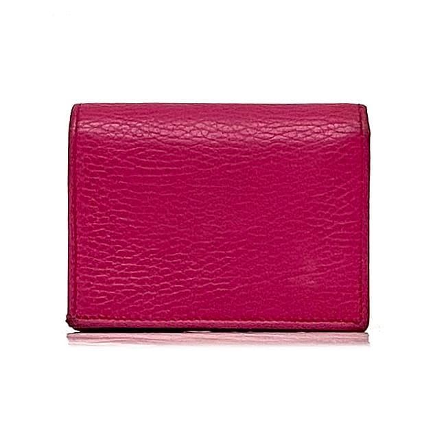 Gucci Bifold Wallet Pink GG Marmont