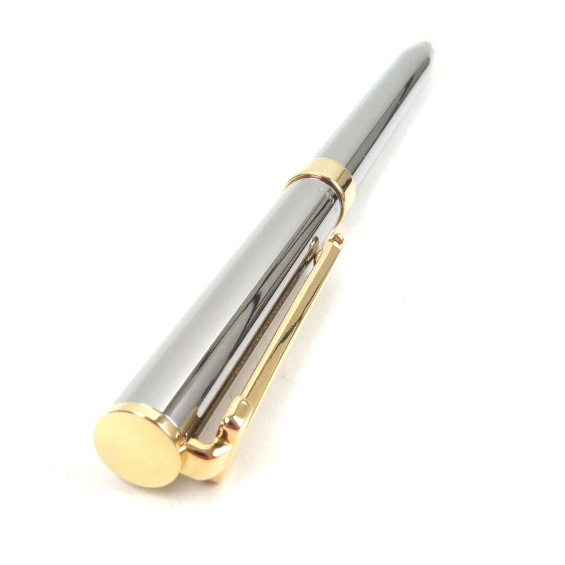 Tiffany & Co T-clip Twist Ballpoint Pen Stationery Silver Gold With Box Men's