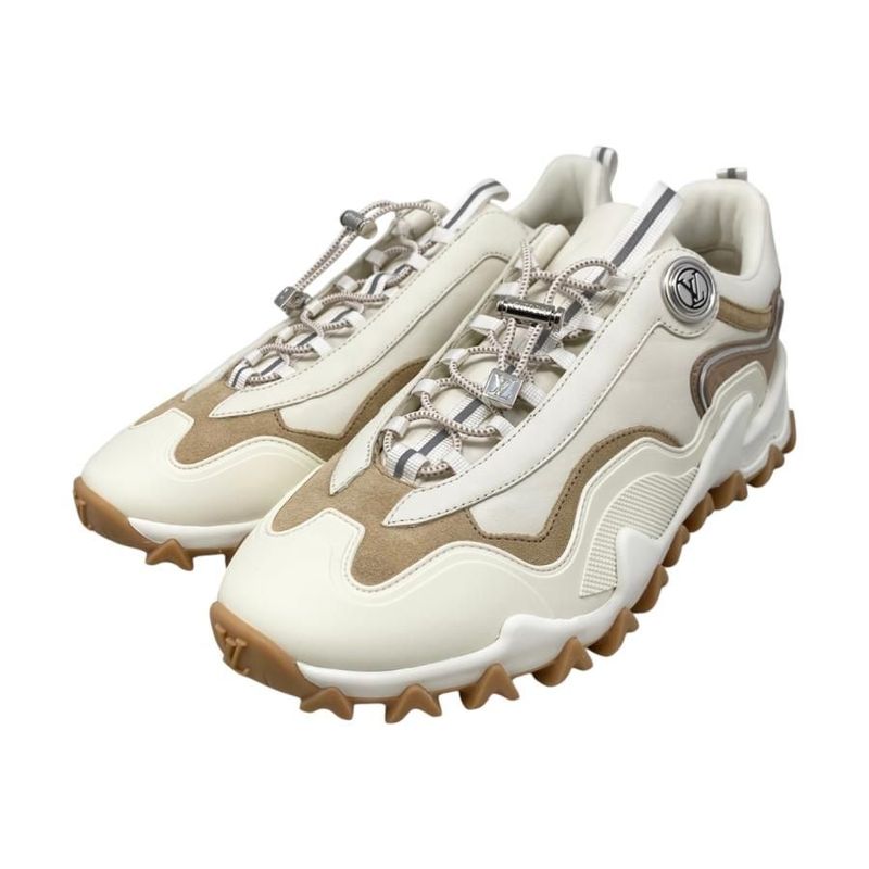 Louis Vuitton Sneakers LV Rush Line 1acxl0 36 Size Calf Leather Cles Beige