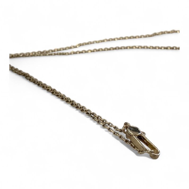 Gucci ⑤ Cross Circle Plated Double Necklace Men's Silver925 -