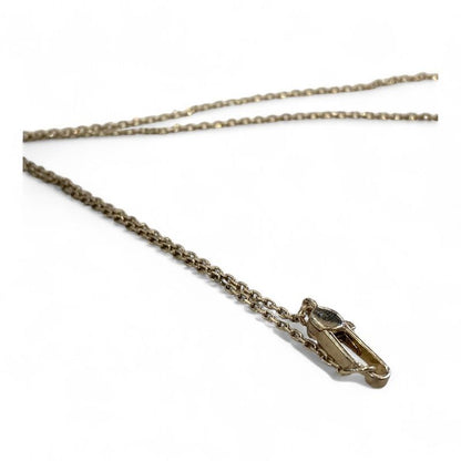 Gucci ⑤ Cross Circle Plated Double Necklace Men's Silver925 -