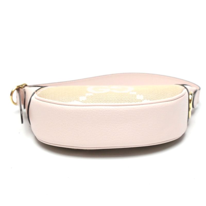 Gucci 658551 Ophidia Jumbo GG One Shoulder Mini Bag Handbag Gucci Pink